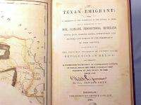 RARE 1840 THE TEXAN EMIGRANT   REPUBLIC OF TEXAS  