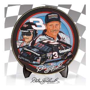 Limited edition Dale Earnhardt Collector Plate Honors Legendary #3 
