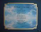 thought of you today personaliz ed memorial poem for $ 19 95 