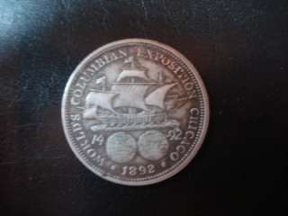 Beautiful 1892 Worlds Columbian Exposition Half Dollar, First US 