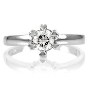  Andys Promise Ring   Heart Prong CZ   .75 Ct Jewelry