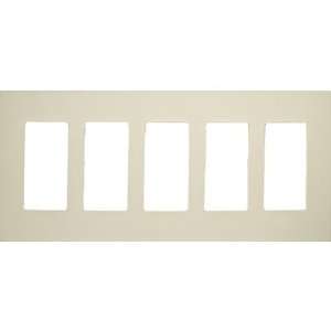MorrisProducts 80920 5 Gang Decorator Screwless Snap in Wall Plates in 