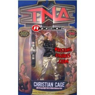 CHRISTIAN CAGE & RHINO   TNA 2 PACKS SERIES 4 TNA TOY WRESTLING ACTION 