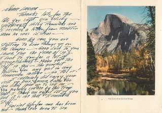 1938 Camp Curry Yosemite National Park Corner Cover   Printed Menus 