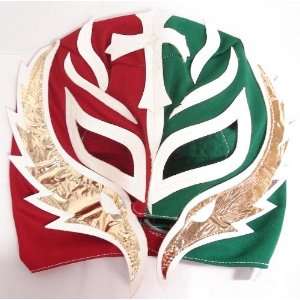  WWE Red/Green/White Rey Mysterio Kids Wrestling Mask 