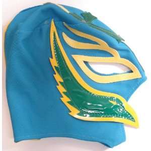  WWE Sky Blue/Green/Yellow Rey Mysterio Kids Wrestling Mask 