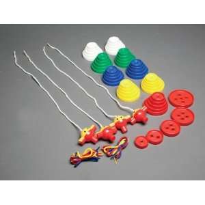    Childcraft Jumbo Lacing Attribute Buttons Set