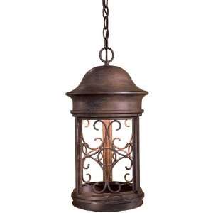 The Great Outdoors 8284 A61 Vintage Rust 1 Light Post Pendant from the 