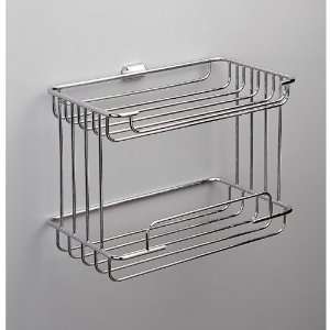Windisch 85100D Double Tier Towel Basket or Shelf in Gold 85100D