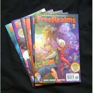  Free Realms (Video Game) Comic Book Set 2009 All 1st 
