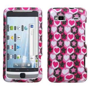  HTC G2 Vibrant Hearts (Sparkle) Phone Protector Cover Case 