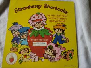 1980 STRAWBERRY SHORTCAKE SWEET SONGS ALBUM RECORD  
