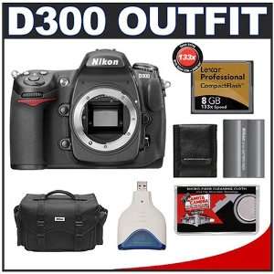  Nikon D300 12.3 Megapixel Digital SLR Camera + 8GB Card 