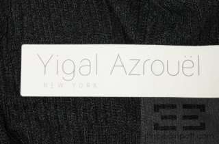 Yigal Azrouel Black Knit Cross Back Top Size S  