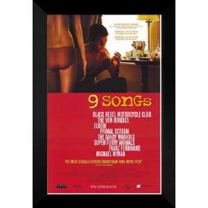  9 Songs 27x40 FRAMED Movie Poster   Style A   2004