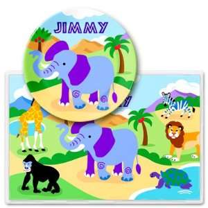  Best Quality Wild Animals/Personalized Meal Time Plate Set 