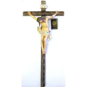 19.7 Bernardi Hand Carved Baroque Style Crucifix (W 8101K 