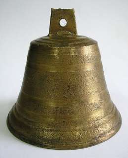 CAST BRONZE BELL #6 3 INCHES DIAMETER 3 INCHES TALL  