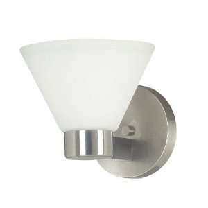  Kenroy Home 91791BS Maxwell 1 Light Sconce, Brushed Steel 
