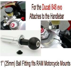  Buybits Ducati 848 evo Mount for RAM Motorcycle Mounts 1 