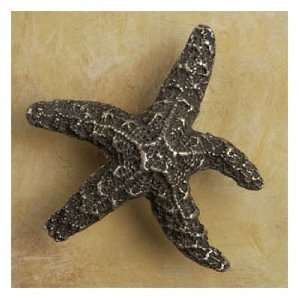 Anne At Home Cabinet Hardware 167 Dancing Starfish Knob Pewter w White 