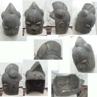 AFRICAN ART YURUBA HELMET MASK 18 7LBS NIGERIA  