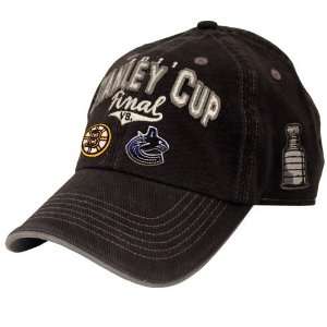   Canucks Black 2011 Stanley Cup Final Dueling Adjustable Slouch Hat