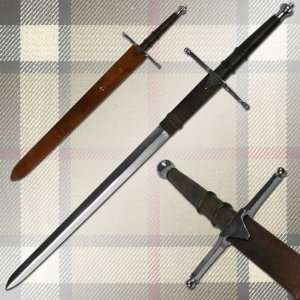    William Wallace Medieval Sword w/ Sheath Silver