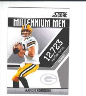 2011 Score Millennium Men #1 Aaron Rodgers Packers  