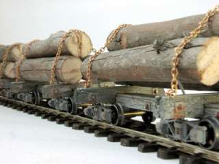 48/On30 Wood & Brass Skeleton Log Cars (6 Car Kit)  