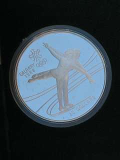 1988 Winter Olympics Silver Proof 8 Coin Set  