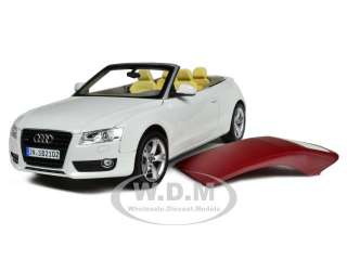 2009 AUDI A5 CONVERTIBLE WHITE 118 DIECAST MODEL CAR BY NOREV 188351 
