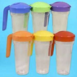  Pitcher 35 oz 9H Ps with Lid Assorted  Serving Case Pack 