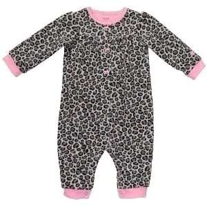   Polyester Microfleece Footless Animal Print Jumpsuit (9 Months) Baby