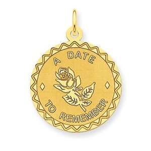   Date to Remember Charm   Measures 25.9x19.3mm   JewelryWeb Jewelry