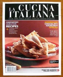   La CUCINA ITALIANA Magazines 2010 2011 Premier Food & Cooking Magazine