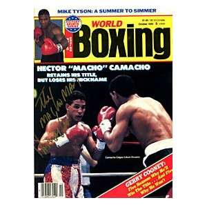   Macho Man Camacho Autographed World Boxing Magazine 