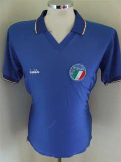 Vintage Shirt Italy 1986/90 (L) Home Diadora Italia Maglia Jersey 