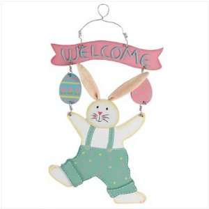  Bunny Hug Welcome Sign Patio, Lawn & Garden