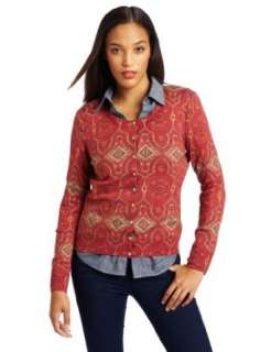  Lucky Brand Womens Blurry Baroque Cardigan Sweater 