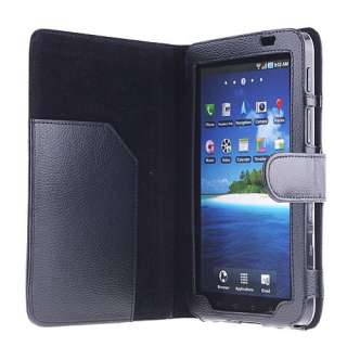 Black Leather Case Cover for Samsung Galaxy Tab P1000  