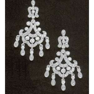  2.27 carats DIAMOND CHANDELIER EARRINGS real natural 