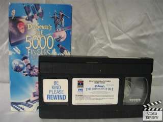 5000 Fingers of Dr. T, Dr. Seusss The VHS Roy Rowland 043396901636 