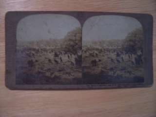 Stereoview Card Civil War BATTLE OF BULL RUN S. Jackson  