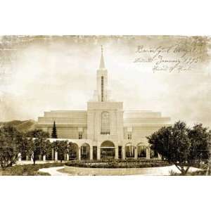  Cardston LDS Temple Art Plaque with Easel