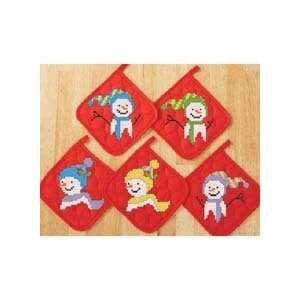  Snowmen Smiles, Set of 5