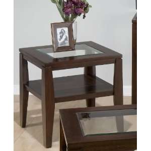  Jofran Bostick Collection 806 3   Glass Top End Table 