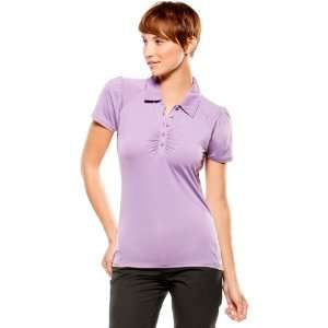 Oakley Lane Polo Womens Short Sleeve Sportswear Shirt   Chrome Purple 