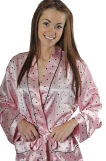 Womens Satin Robe With Pockets(M,L,XL,2X), Style#Gwn10, Up2date 