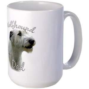  Wolfhound Dad2 Pets Large Mug by  Everything 